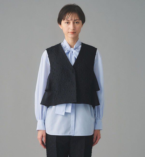 UNITED ARROWS「フラワー カットジャガード コンビ ベスト」|ベスト・ジレ|