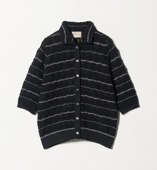 UNITED ARROWS「YTM ラメ ニットポロ カーディガン ‐ウォッシャブル‐」|カーディガン|