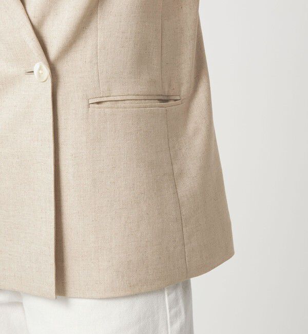UNITED ARROWS green label relaxing「［size SHORTあり］リネンライク 2B ジャケット」|テーラードジャケット|