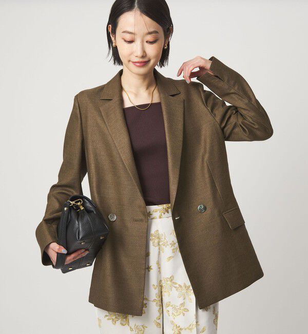 UNITED ARROWS green label relaxing「［size SHORTあり］リネンライク 2B ジャケット」|テーラードジャケット|