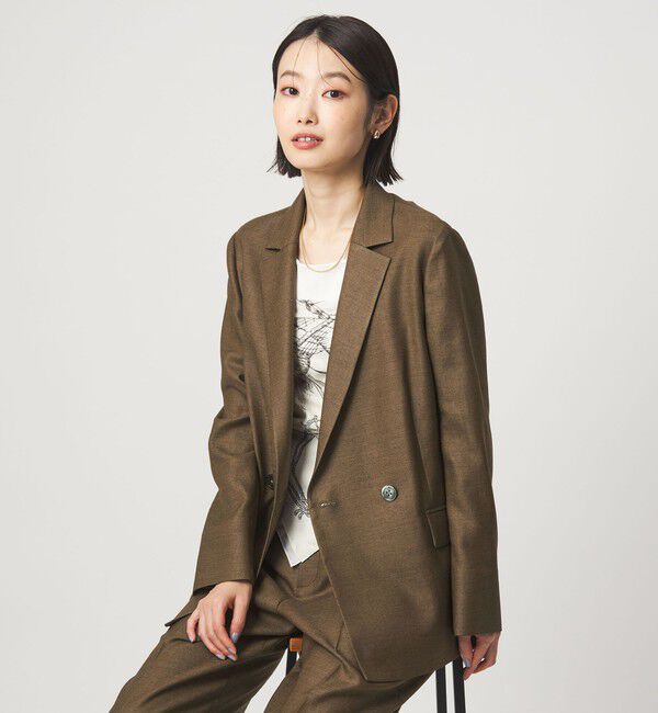 UNITED ARROWS green label relaxing「［size SHORTあり］リネンライク 2B ジャケット」|テーラードジャケット|