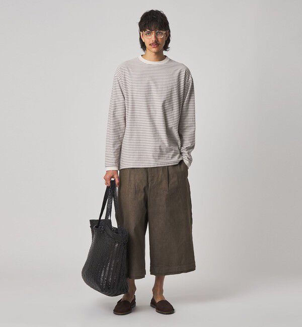 STEVEN ALAN「＜Steven Alan＞ オーガニックコットン アソート ボーダー ロングスリーブ Tシャツ BOLD」|Tシャツ・カットソー|