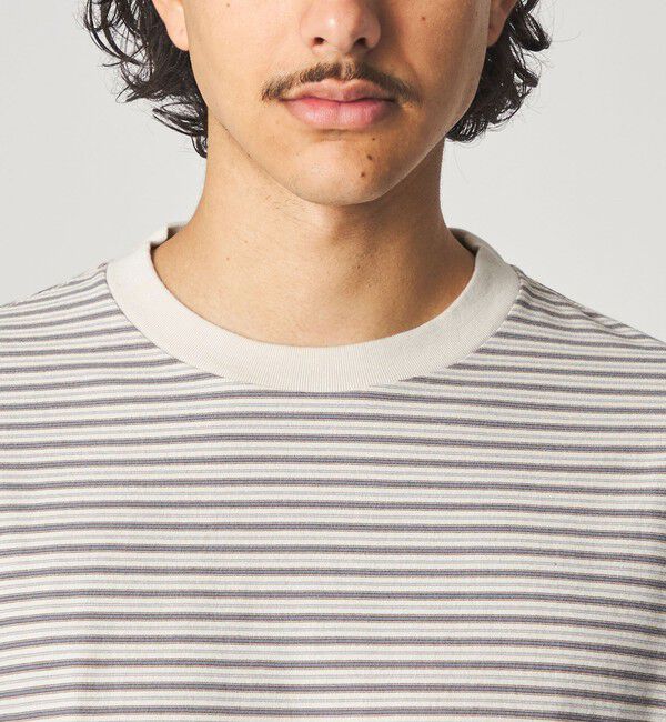 STEVEN ALAN「＜Steven Alan＞ オーガニックコットン アソート ボーダー ロングスリーブ Tシャツ BOLD」|Tシャツ・カットソー|