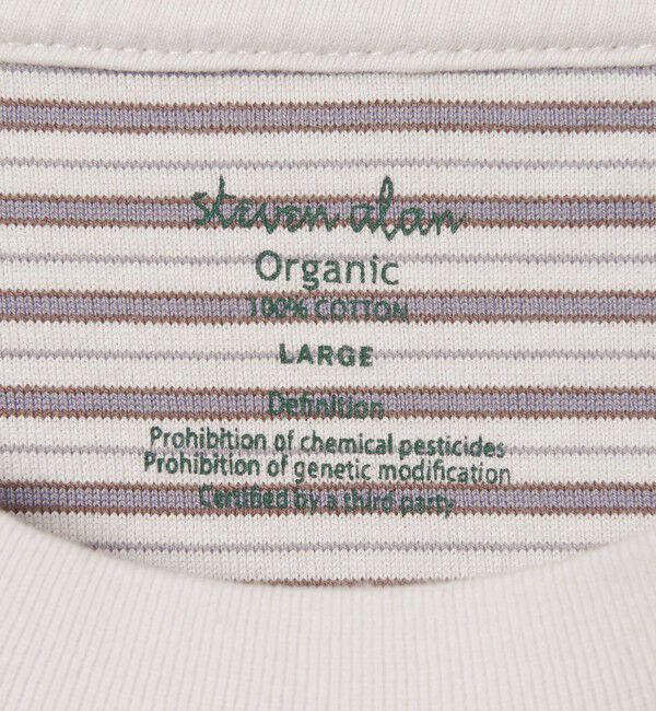 STEVEN ALAN「＜Steven Alan＞ オーガニックコットン アソート ボーダー ロングスリーブ Tシャツ BOLD」|Tシャツ・カットソー|