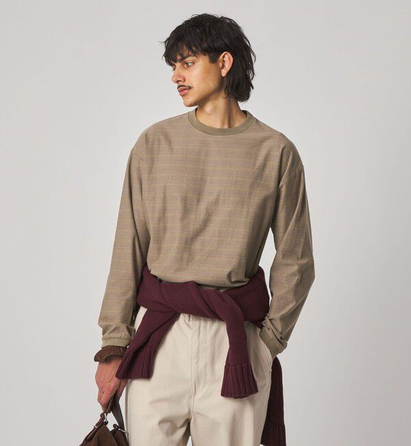 STEVEN ALAN「＜Steven Alan＞ オーガニックコットン アソート ボーダー ロングスリーブ Tシャツ BOLD」|Tシャツ・カットソー|