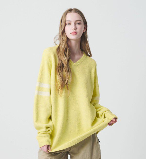 California General Store「＜CGS.＞Wジャガード フットボール ニット」|ニット・セーター|