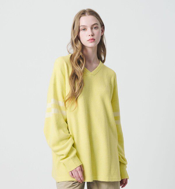 California General Store「＜CGS.＞Wジャガード フットボール ニット」|ニット・セーター|