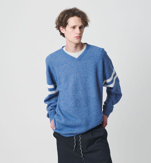 California General Store「＜CGS.＞Wジャガード フットボール ニット」|ニット・セーター|