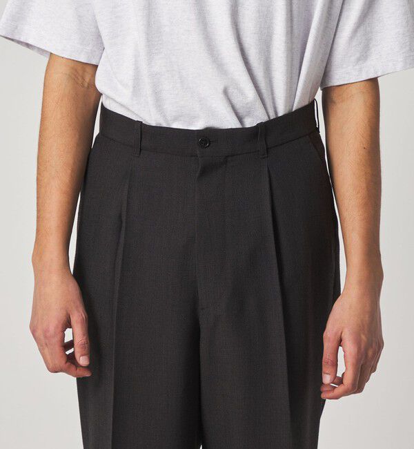 STEVEN ALAN「＜Steven Alan＞ P/LN アウト ワンプリーツ スラックス」|スラックス|