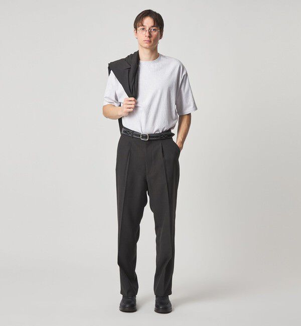 STEVEN ALAN「＜Steven Alan＞ P/LN アウト ワンプリーツ スラックス」|スラックス|