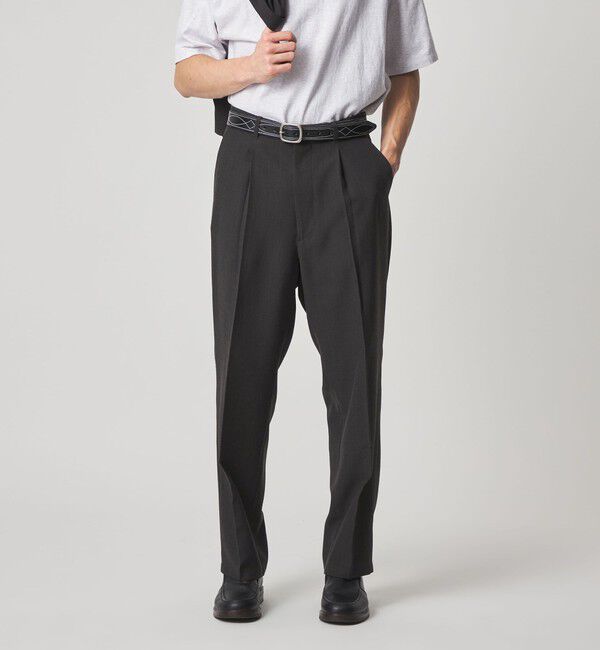 STEVEN ALAN「＜Steven Alan＞ P/LN アウト ワンプリーツ スラックス」|スラックス|