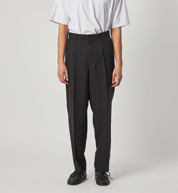 STEVEN ALAN「＜Steven Alan＞ P/LN アウト ワンプリーツ スラックス」|スラックス|