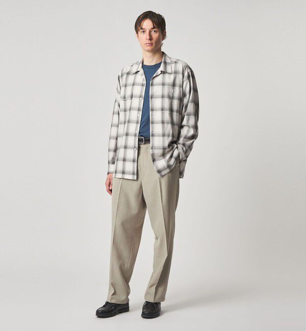 STEVEN ALAN「＜Steven Alan＞ P/LN アウト ワンプリーツ スラックス」|スラックス|