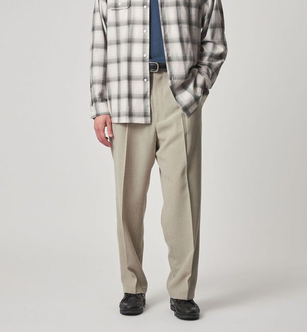 STEVEN ALAN「＜Steven Alan＞ P/LN アウト ワンプリーツ スラックス」|スラックス|