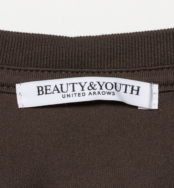 BEAUTY&YOUTH UNITED ARROWS「コットン ロゴプリント フレンチスリーブ Tシャツ」|Tシャツ・カットソー|