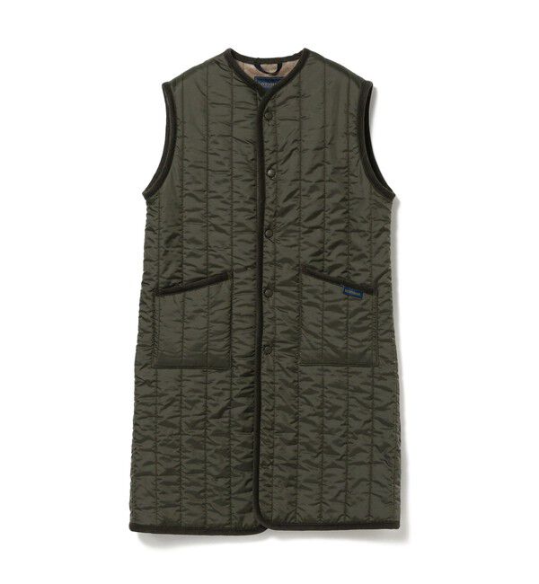 Ray BEAMS 「LAVENHAM / Longline Thornham Womens」|ダウンベスト・ベスト|OLIVE_GREEN