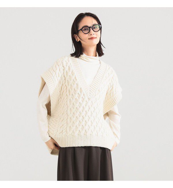 Demi-Luxe BEAMS 「Mr.CROSSｹｰﾌﾞﾙVST」|ニット・セーター|