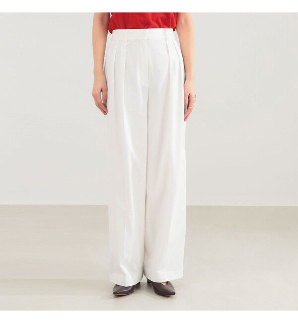 Demi-Luxe BEAMS 「AK+1 / インタック セミワイド パンツ」|チノ|