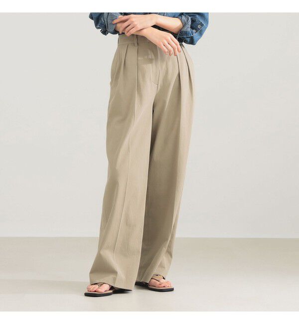 Demi-Luxe BEAMS 「AK+1 / インタック セミワイド パンツ」|チノ|