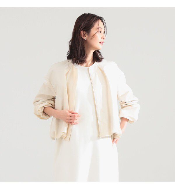 Demi-Luxe BEAMS 「コットン ナイロン パフ ブルゾン」|ブルゾン・スタジャン|