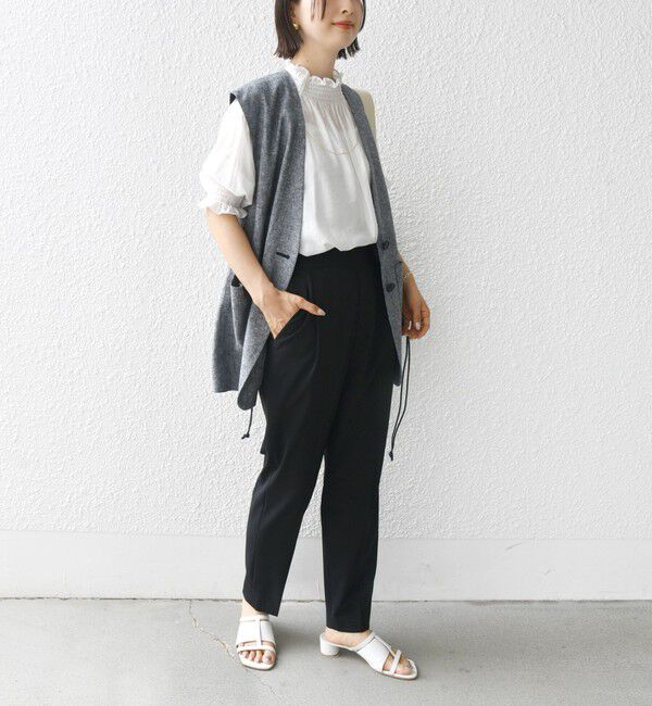 SHIPS for women「〈手洗い可能〉ストレッチ テーパード パンツ」|その他|