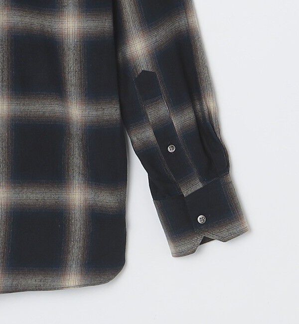 SHIPS「SHIPS: オンブレ チェック ボタンダウン ネルシャツ」|シャツ・ブラウス|