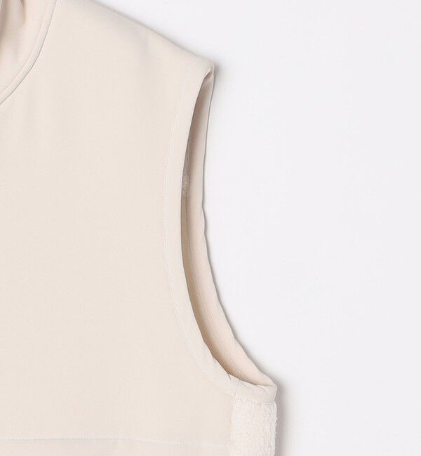 SHIPS any「SHIPS any: 〈洗濯機可能〉 コンビ ボア フリース スタンド ジップ ベスト◇」|ベスト・ジレ|