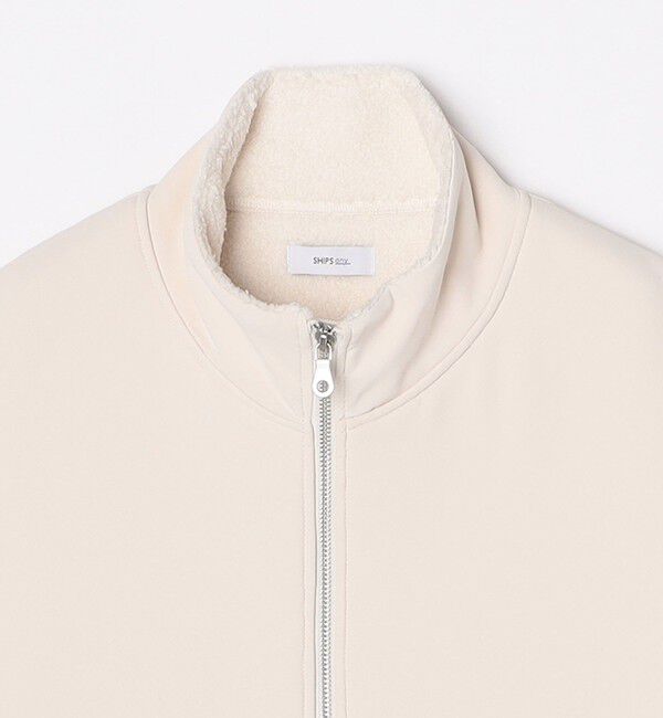 SHIPS any「SHIPS any: 〈洗濯機可能〉 コンビ ボア フリース スタンド ジップ ベスト◇」|ベスト・ジレ|