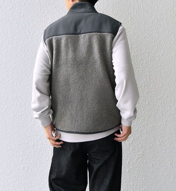SHIPS any「SHIPS any: 〈洗濯機可能〉 コンビ ボア フリース スタンド ジップ ベスト◇」|ベスト・ジレ|
