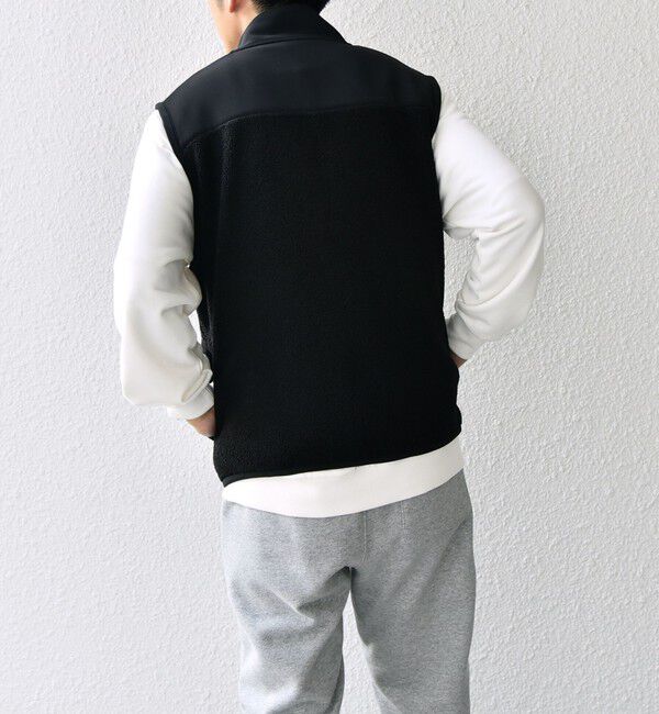 SHIPS any「SHIPS any: 〈洗濯機可能〉 コンビ ボア フリース スタンド ジップ ベスト◇」|ベスト・ジレ|