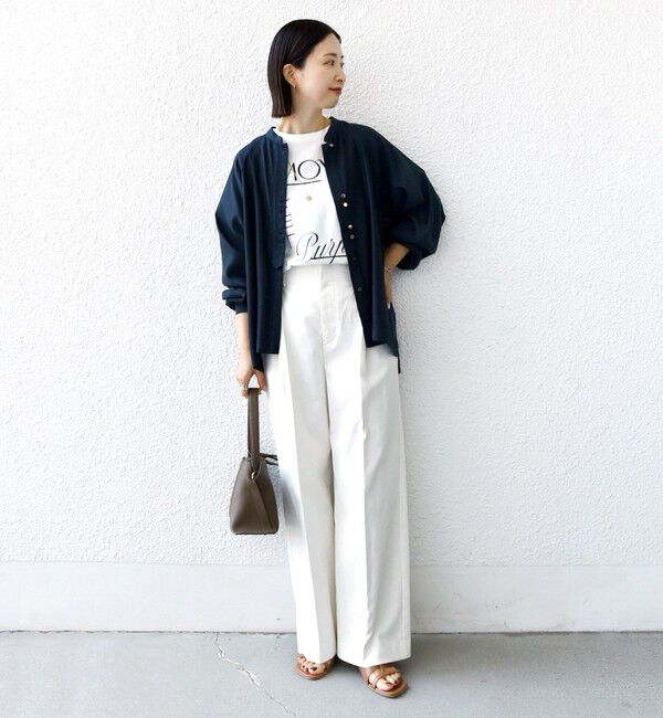 SHIPS for women「〈手洗い可能〉メタル ボタン シャンブレー ブラウス」|シャツ・ブラウス|