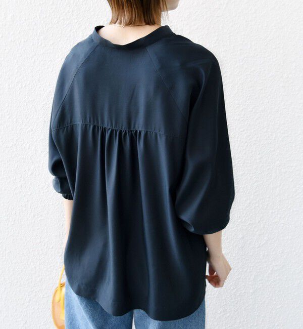 SHIPS for women「〈手洗い可能〉メタル ボタン シャンブレー ブラウス」|シャツ・ブラウス|