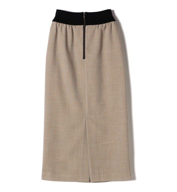 SHIPS for women「〈手洗い可能〉Asami 麻調合繊 ウエスト リブ タイト スカート」|タイト|