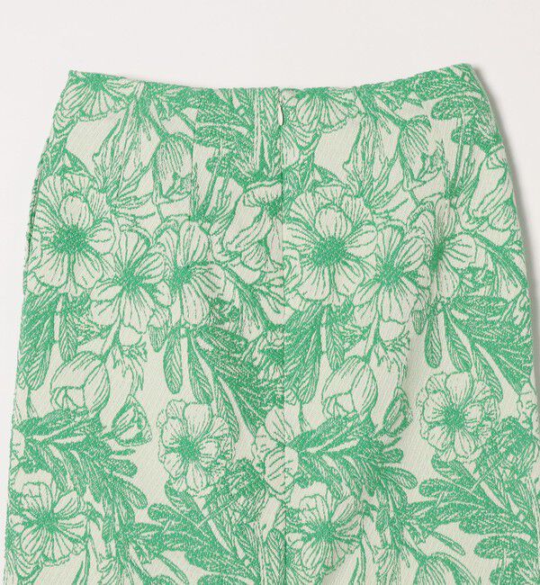 quaranciel「quaranciel: フラワー ジャカード レイヤード オーガンジー タイト スカート」|スカート|