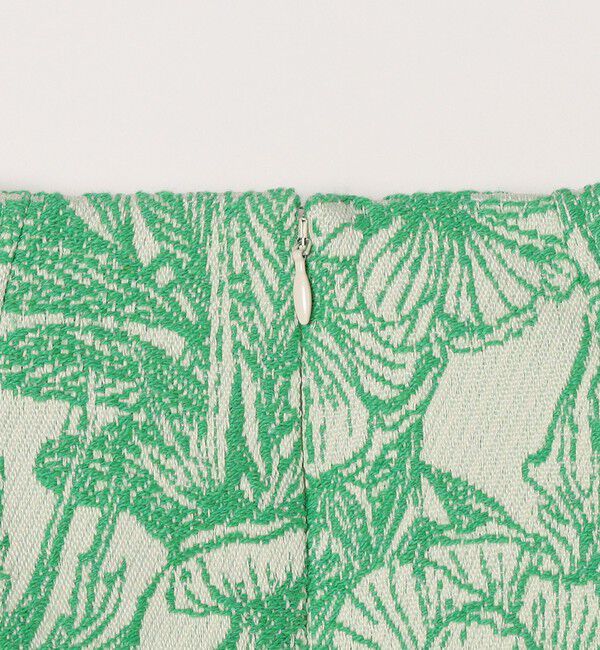 quaranciel「quaranciel: フラワー ジャカード レイヤード オーガンジー タイト スカート」|スカート|