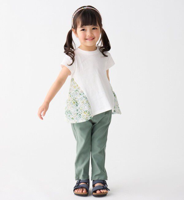 SHIPS Colors 「SHIPS Colors:フラワー ステッチ Tシャツ(80～130cm)」|Tシャツ・カットソー|