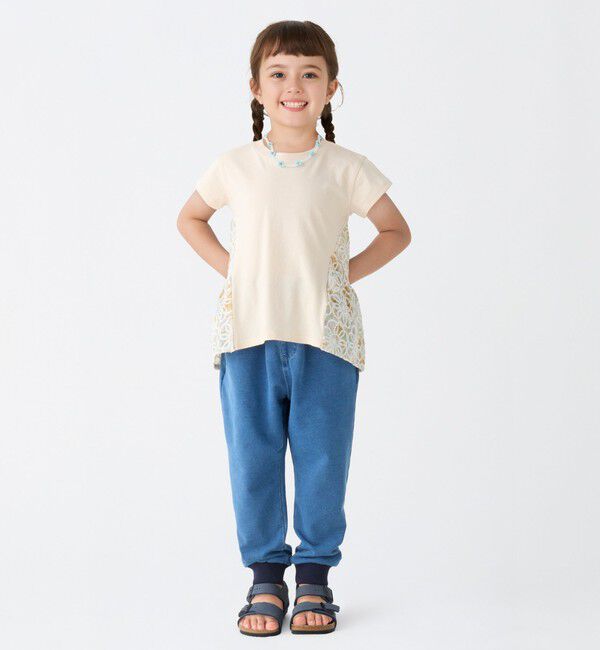 SHIPS Colors 「SHIPS Colors:フラワー ステッチ Tシャツ(80～130cm)」|Tシャツ・カットソー|