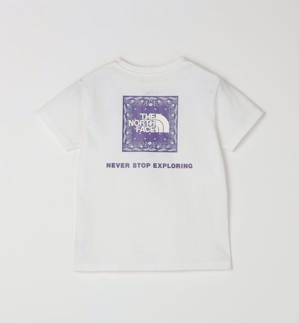 SHIPS any「THE NORTH FACE: スクエア バンダナ バックプリント ロゴ Tシャツ <KIDS>」|Tシャツ・カットソー|ホワイト