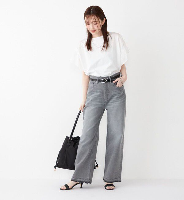 SHIPS Colors 「SHIPS Colors:〈手洗い可能〉シルケット 天竺 2WAY トップス◇」|Tシャツ・カットソー|