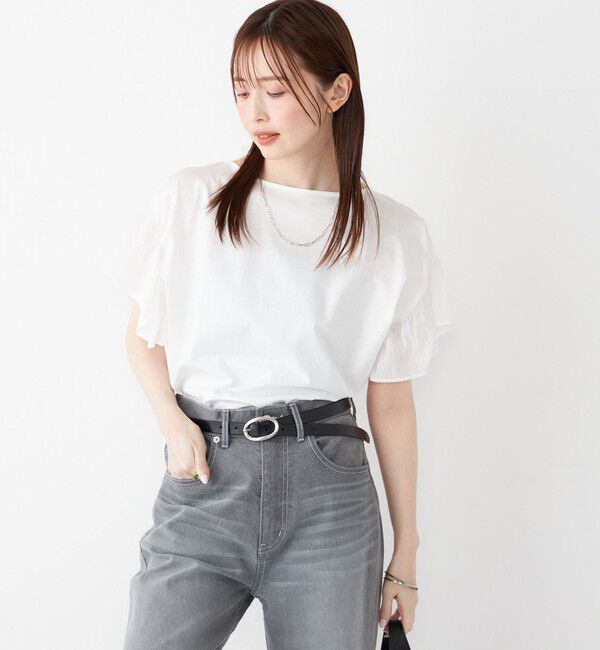 SHIPS Colors 「SHIPS Colors:〈手洗い可能〉シルケット 天竺 2WAY トップス◇」|Tシャツ・カットソー|