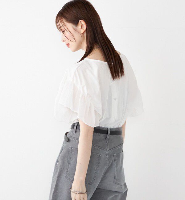 SHIPS Colors 「SHIPS Colors:〈手洗い可能〉シルケット 天竺 2WAY トップス◇」|Tシャツ・カットソー|