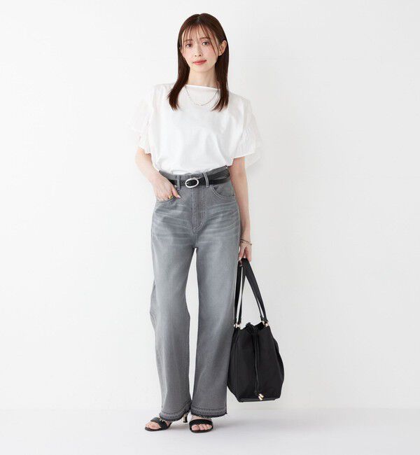 SHIPS Colors 「SHIPS Colors:〈手洗い可能〉シルケット 天竺 2WAY トップス◇」|Tシャツ・カットソー|