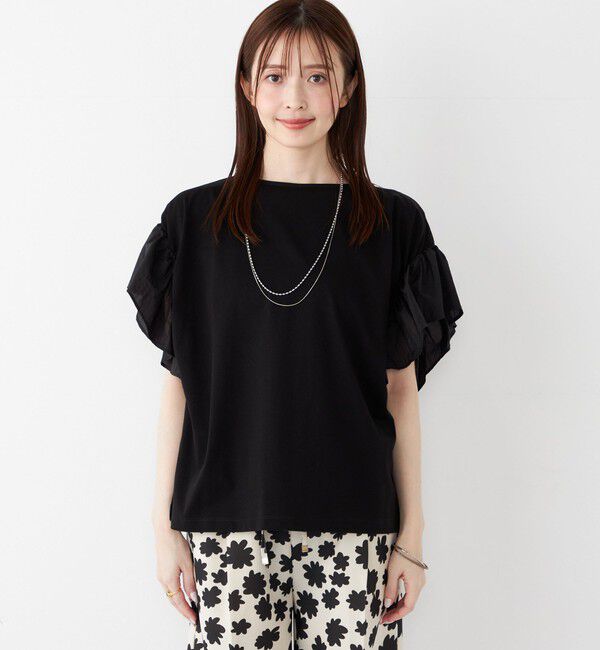 SHIPS Colors 「SHIPS Colors:〈手洗い可能〉シルケット 天竺 2WAY トップス◇」|Tシャツ・カットソー|