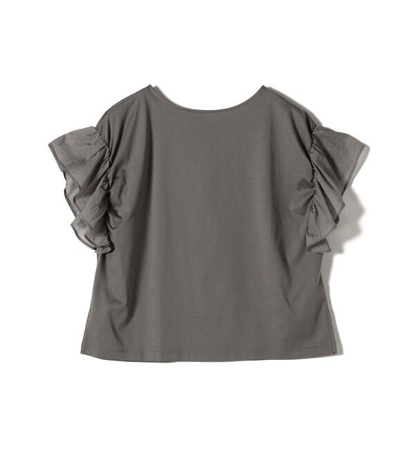 SHIPS Colors 「SHIPS Colors:〈手洗い可能〉シルケット 天竺 2WAY トップス◇」|Tシャツ・カットソー|カーキ