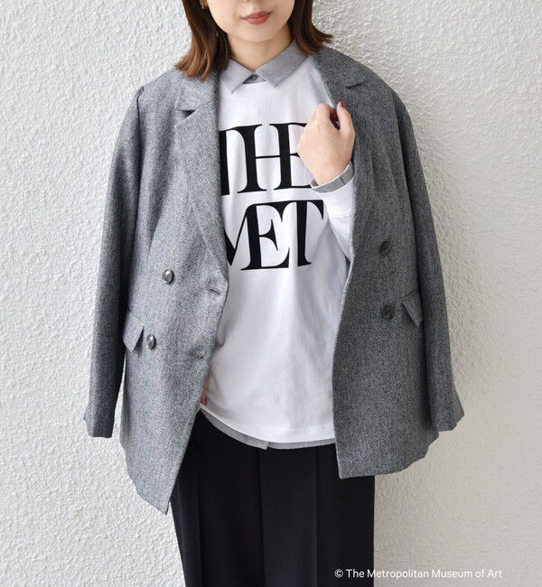 SHIPS Colors 「SHIPS Colors:The Met コラボ フロッキー ロゴ Tシャツ 2」|Tシャツ・カットソー|