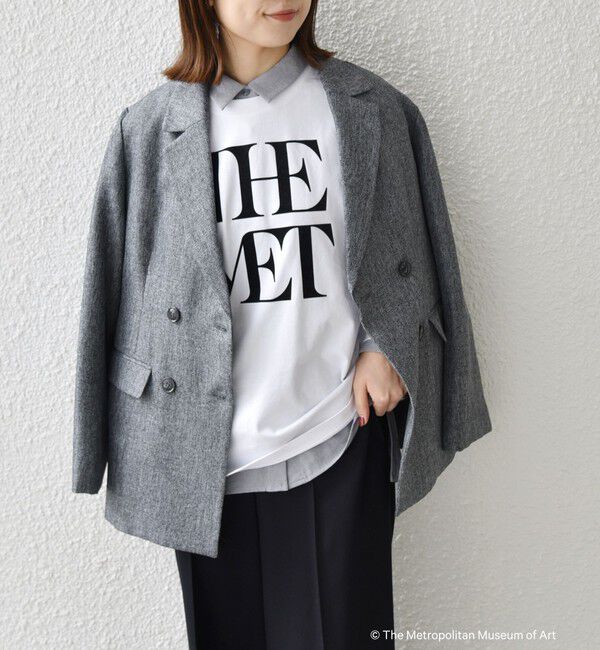 SHIPS Colors 「SHIPS Colors:The Met コラボ フロッキー ロゴ Tシャツ 2」|Tシャツ・カットソー|