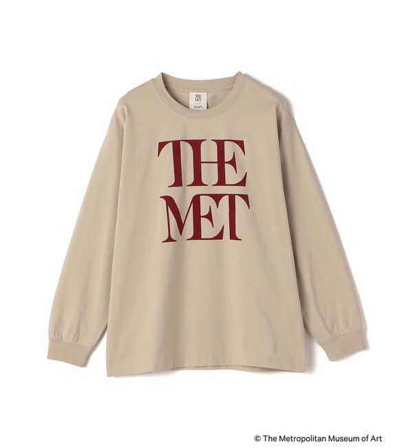 SHIPS Colors 「SHIPS Colors:The Met コラボ フロッキー ロゴ Tシャツ 2」|Tシャツ・カットソー|ベージュ