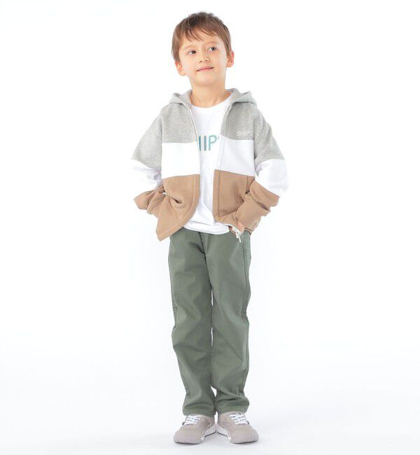 SHIPS KIDS「SHIPS KIDS:100～130cm / SHIPS ロゴ 半袖Tシャツ」|Tシャツ・カットソー|