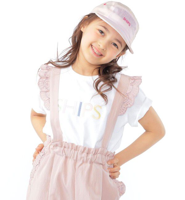 SHIPS KIDS「SHIPS KIDS:100～130cm / SHIPS ロゴ 半袖Tシャツ」|Tシャツ・カットソー|ホワイト