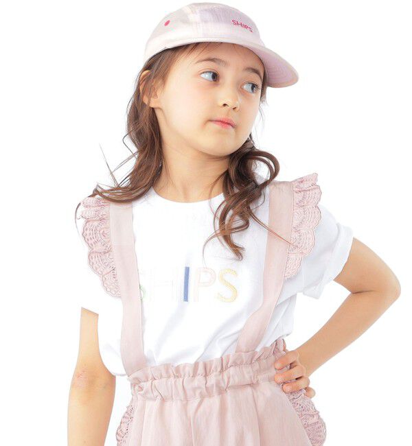 SHIPS KIDS「SHIPS KIDS:100～130cm / SHIPS ロゴ 半袖Tシャツ」|Tシャツ・カットソー|